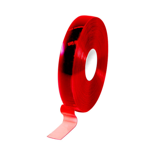RED 1.5mm x 75mm PVC Roll (50m)